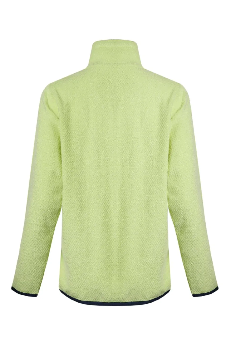Weird Fish Fleece|Odina Eco 1/4 Zip Zig Zag Fleece Acid Lime