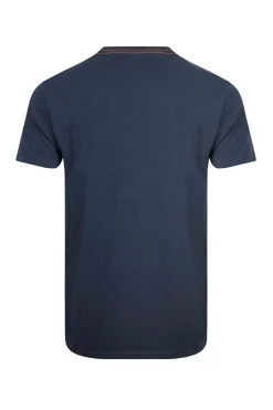 Weird Fish T-Shirts|On Tour Organic Cotton Front Print Graphic T-Shirt Navy