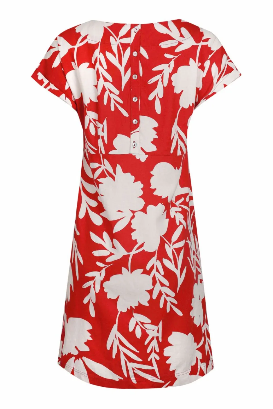 Weird Fish Dresses|Linen|Orlando Linen Rich Pocket Dress Radical Red