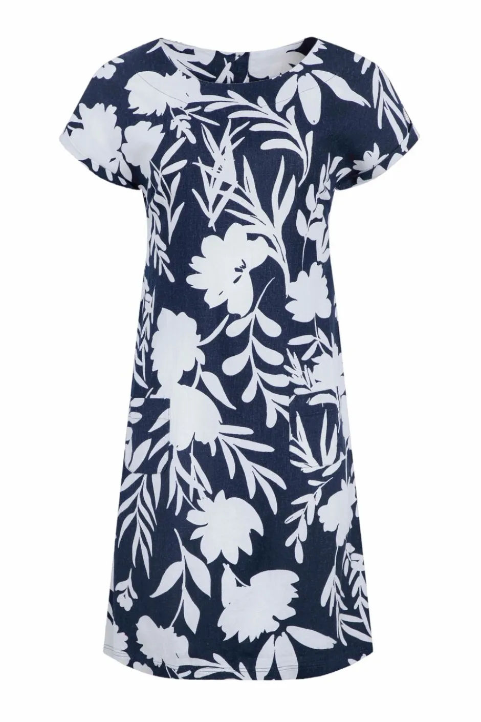 Weird Fish Dresses|Linen|Orlando Linen Rich Pocket Dress Nightshade