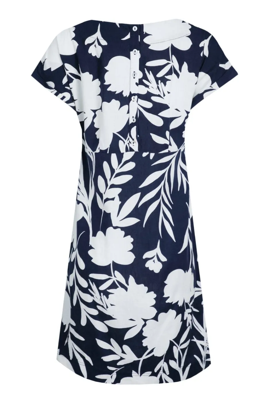 Weird Fish Dresses|Linen|Orlando Linen Rich Pocket Dress Nightshade