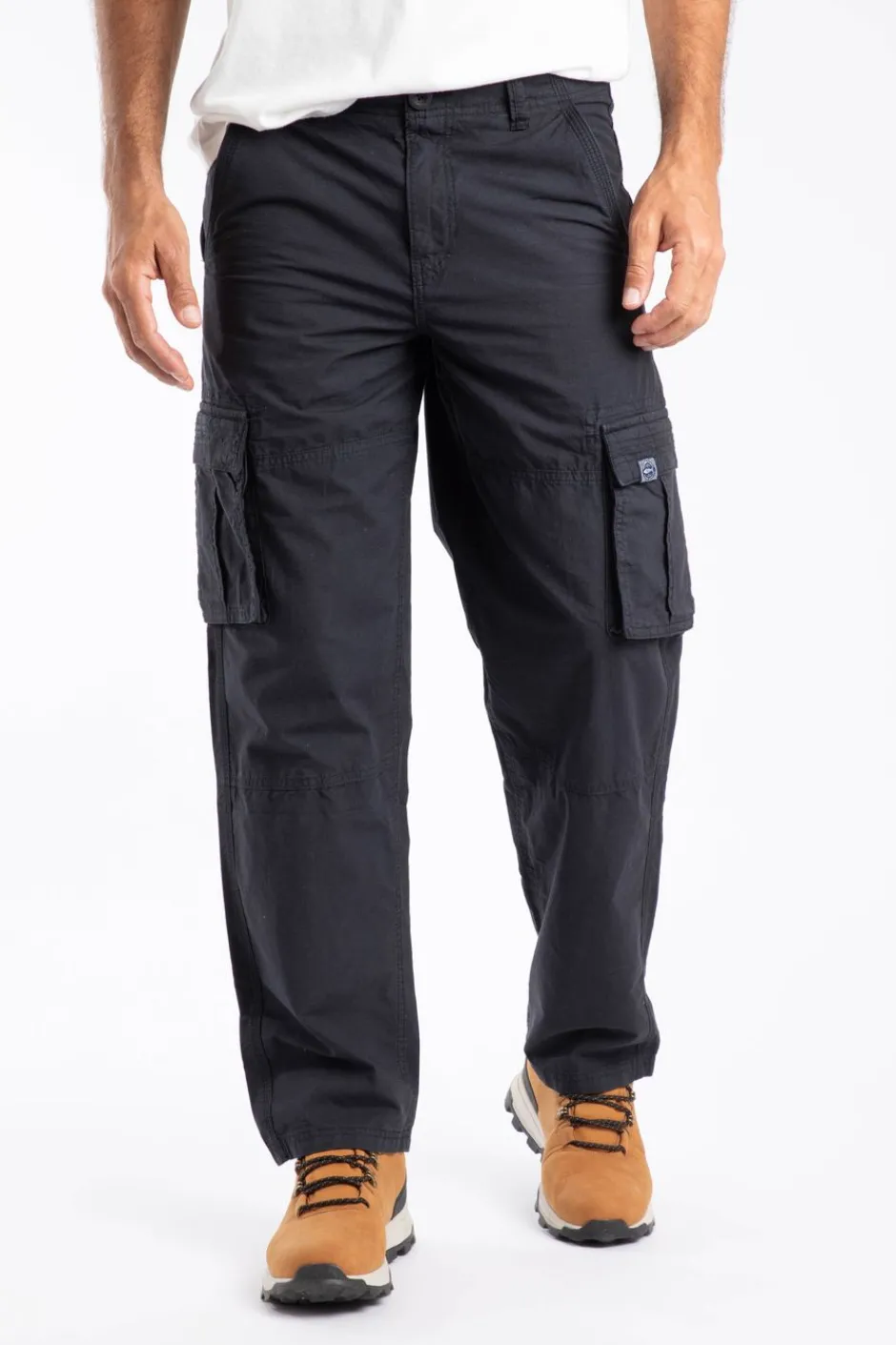 Weird Fish Trousers & Jeans|Owen Cargo Trousers Black