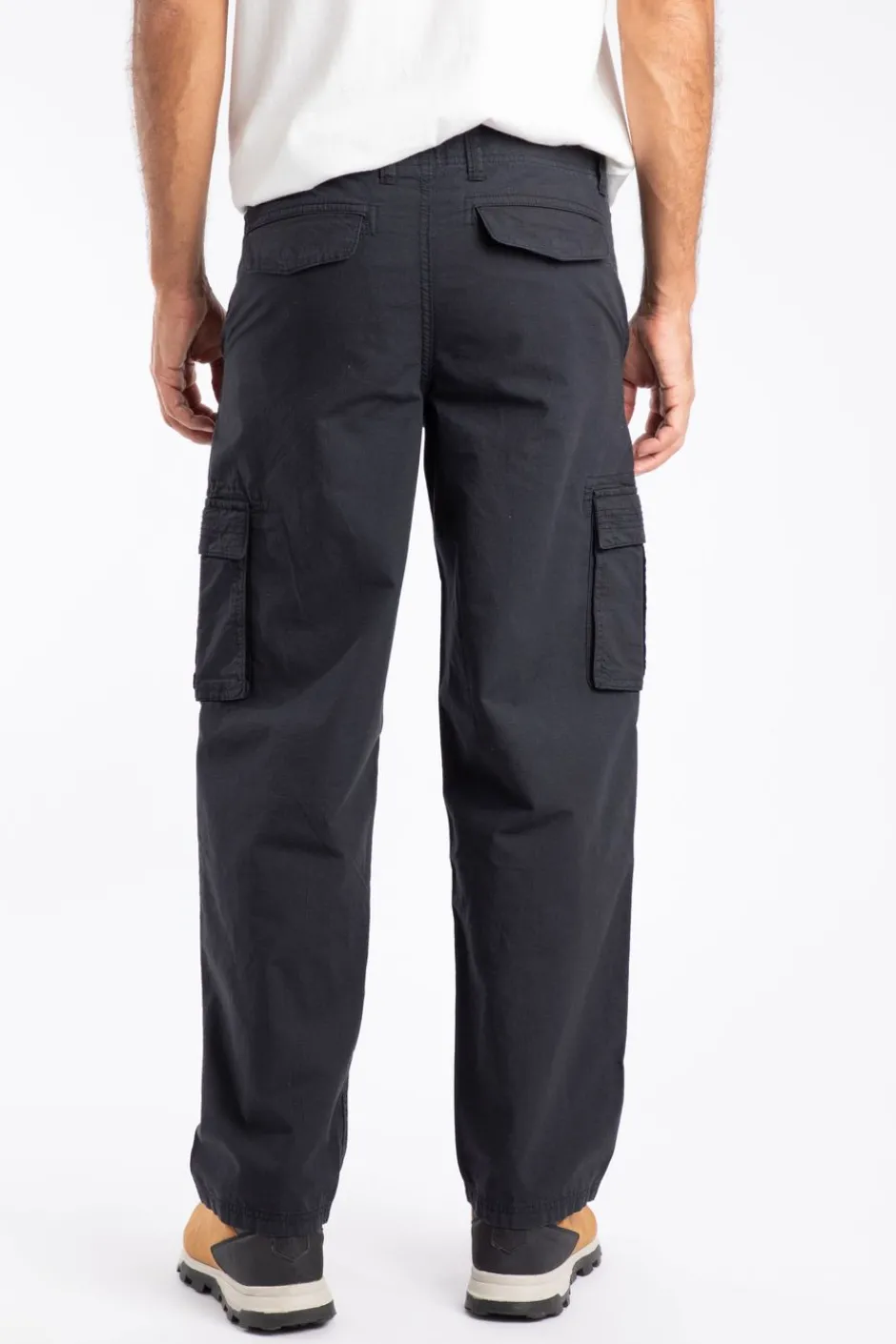 Weird Fish Trousers & Jeans|Owen Cargo Trousers Black