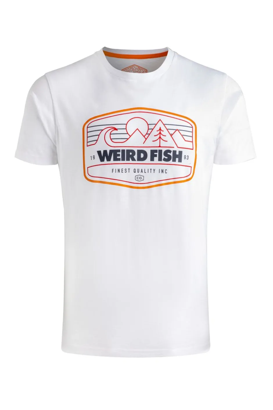 Weird Fish T-Shirts|Pacific Eco Front Print Graphic T-Shirt White