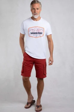 Weird Fish T-Shirts|Pacific Eco Front Print Graphic T-Shirt White