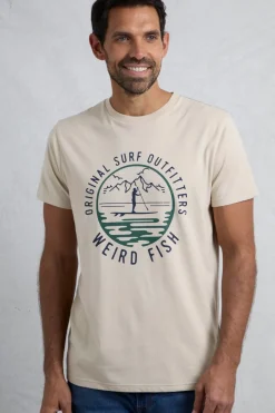 Weird Fish T-Shirts|Paddle Front Print Graphic T-Shirt String