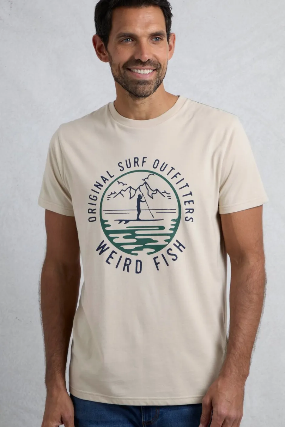 Weird Fish T-Shirts|Paddle Front Print Graphic T-Shirt String