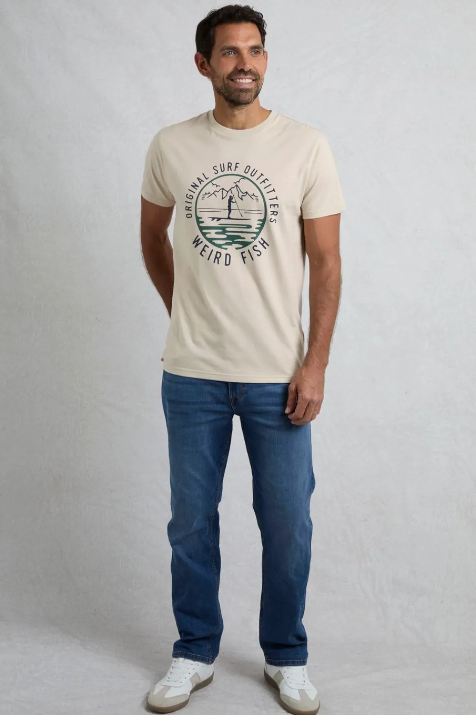 Weird Fish T-Shirts|Paddle Front Print Graphic T-Shirt String
