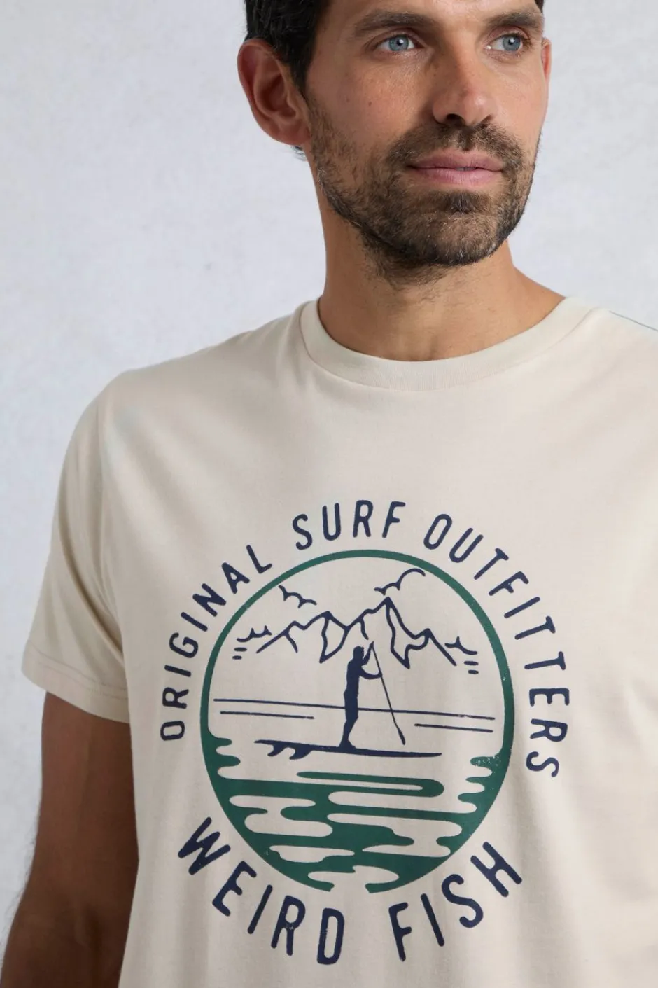 Weird Fish T-Shirts|Paddle Front Print Graphic T-Shirt String