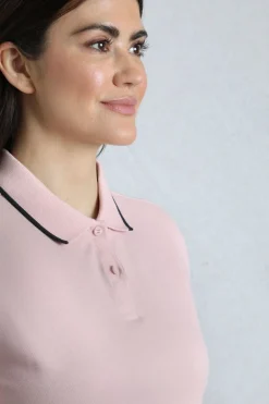 Weird Fish Tunics|Tops & T-Shirts|Pammie Organic Cotton Pique Polo Shirt Pink
