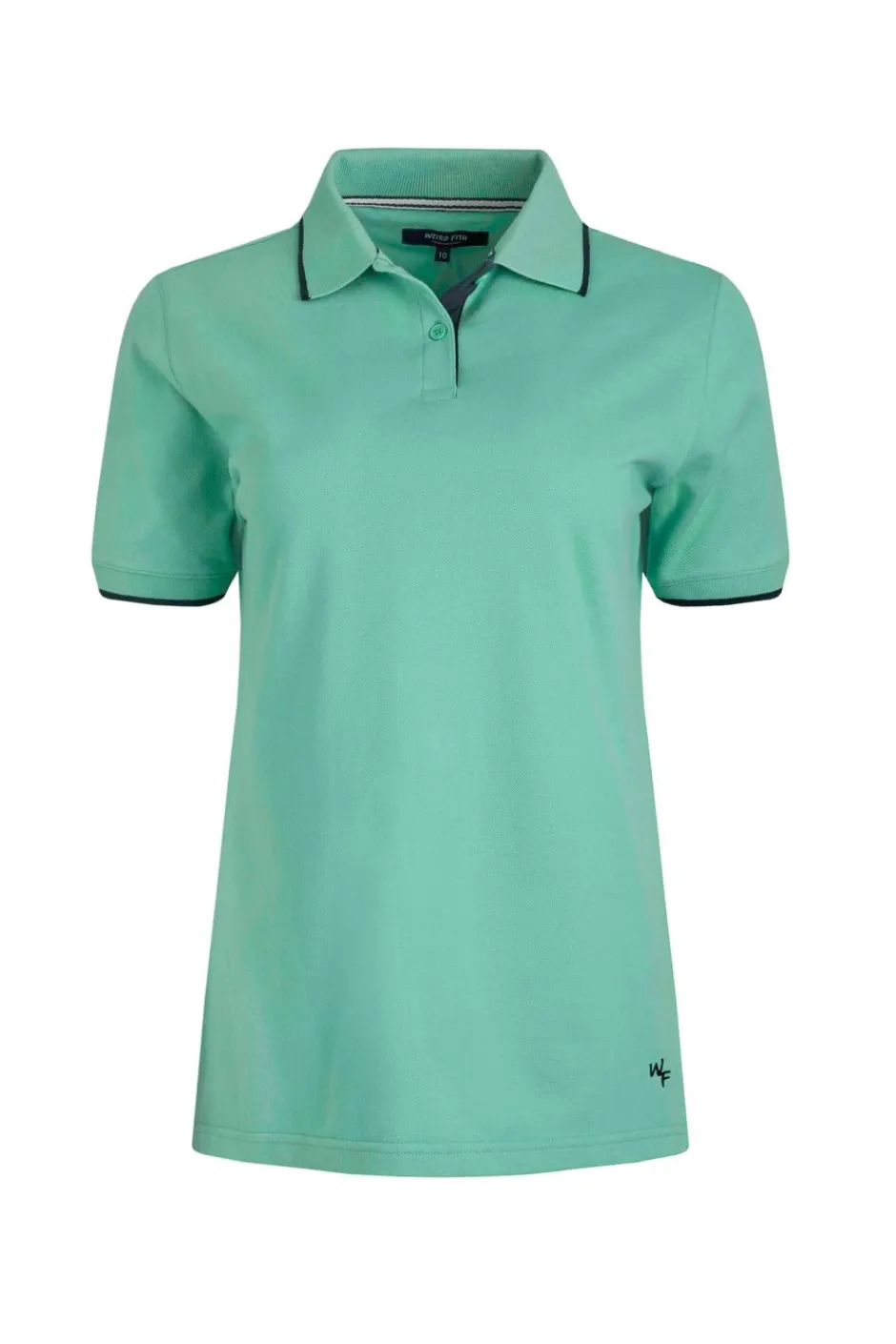 Weird Fish Tunics|Tops & T-Shirts|Pammie Organic Cotton Pique Polo Shirt Aqua Marine