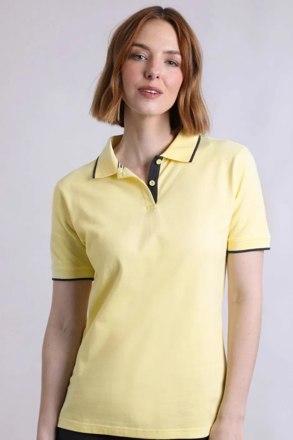 Weird Fish Tunics|Tops & T-Shirts|Pammie Organic Cotton Pique Polo Shirt Yellow