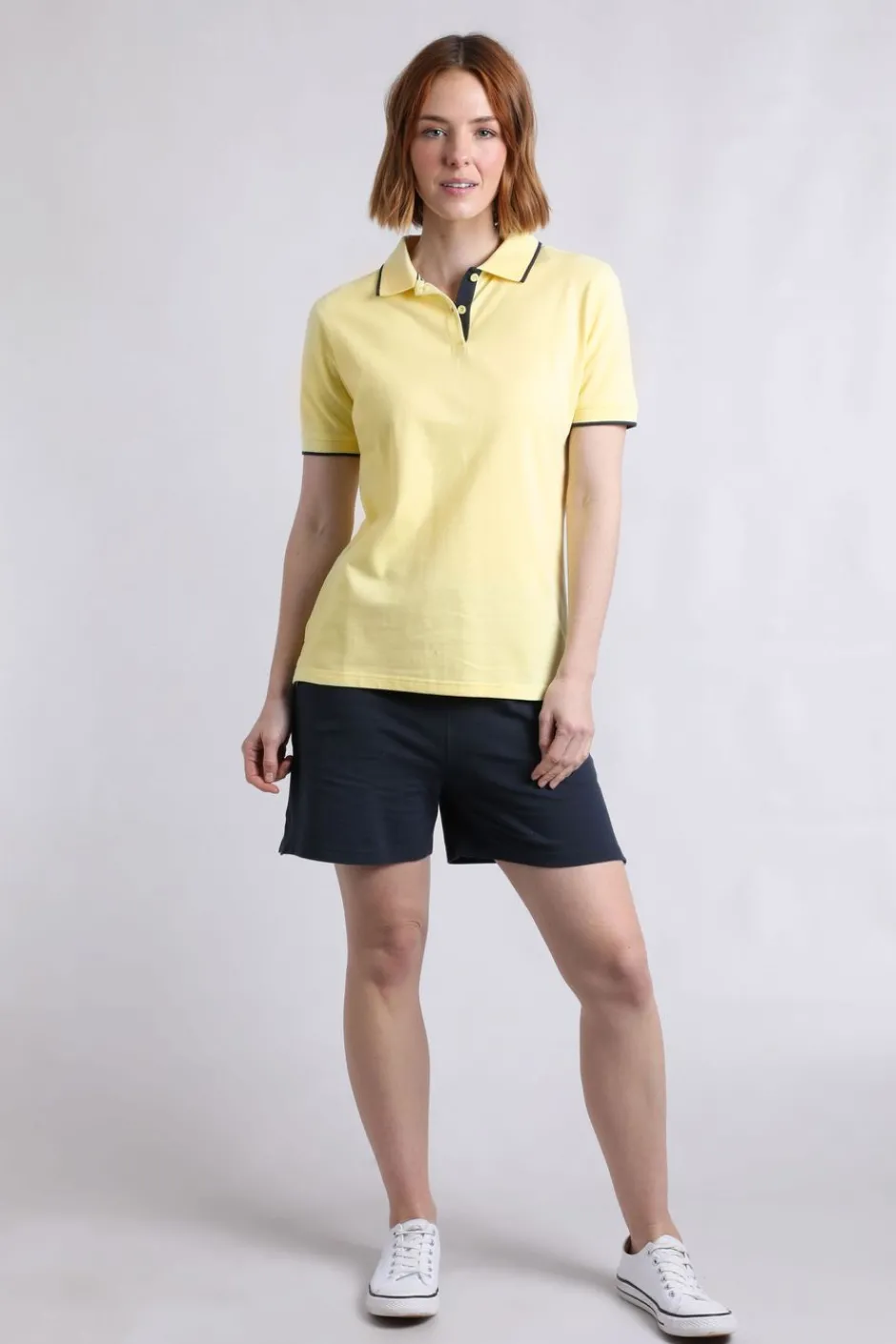 Weird Fish Tunics|Tops & T-Shirts|Pammie Organic Cotton Pique Polo Shirt Yellow