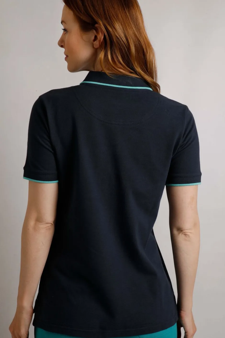 Weird Fish Tunics|Tops & T-Shirts|Pammie Organic Cotton Pique Polo Shirt Navy
