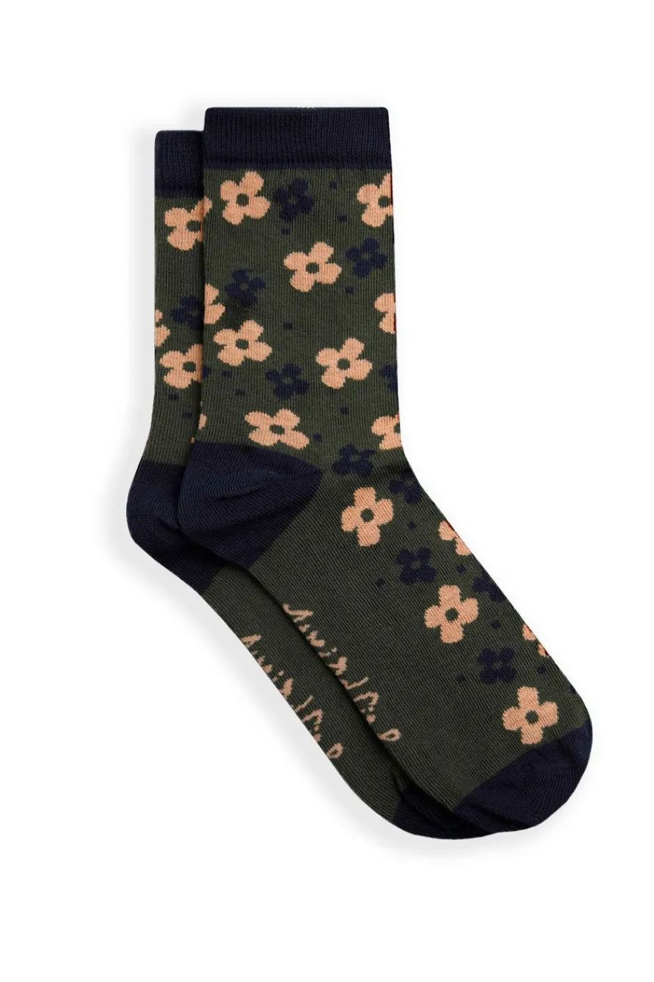 Weird Fish Socks & Tights|Socks & Tights|Parade Patterned Socks 3 Pack Olive Green