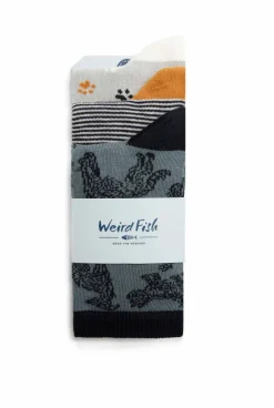Weird Fish Socks & Tights|Socks & Tights|Parade Patterned Socks 3 Pack Dusty Blue