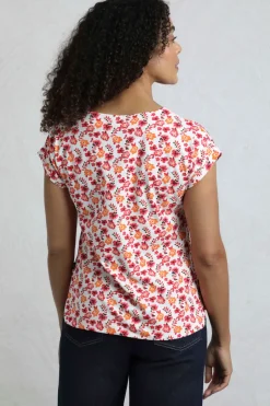 Weird Fish Tunics|Tops & T-Shirts|Paw Paw Organic Cotton Printed T-Shirt Apricot