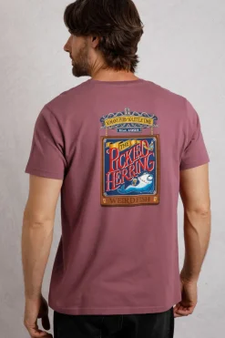 Weird Fish T-Shirts|Pickled Back Print Artist T-Shirt Crushed Berry