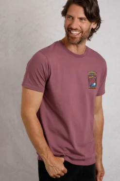 Weird Fish T-Shirts|Pickled Back Print Artist T-Shirt Crushed Berry