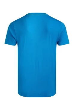 Weird Fish T-Shirts|Pineapple Express Organic Cotton Front Print T-Shirt Lagoon Blue