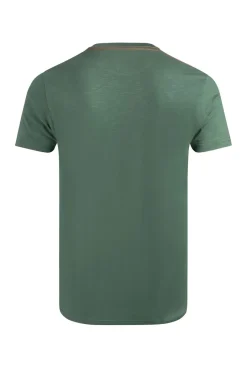 Weird Fish T-Shirts|Porter Organic Cotton Chest Print T-Shirt Army Green