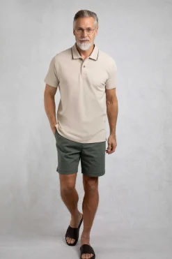 Weird Fish Polo & Rugby Shirts|Powell Organic Cotton Textured Jersey Polo Shirt String