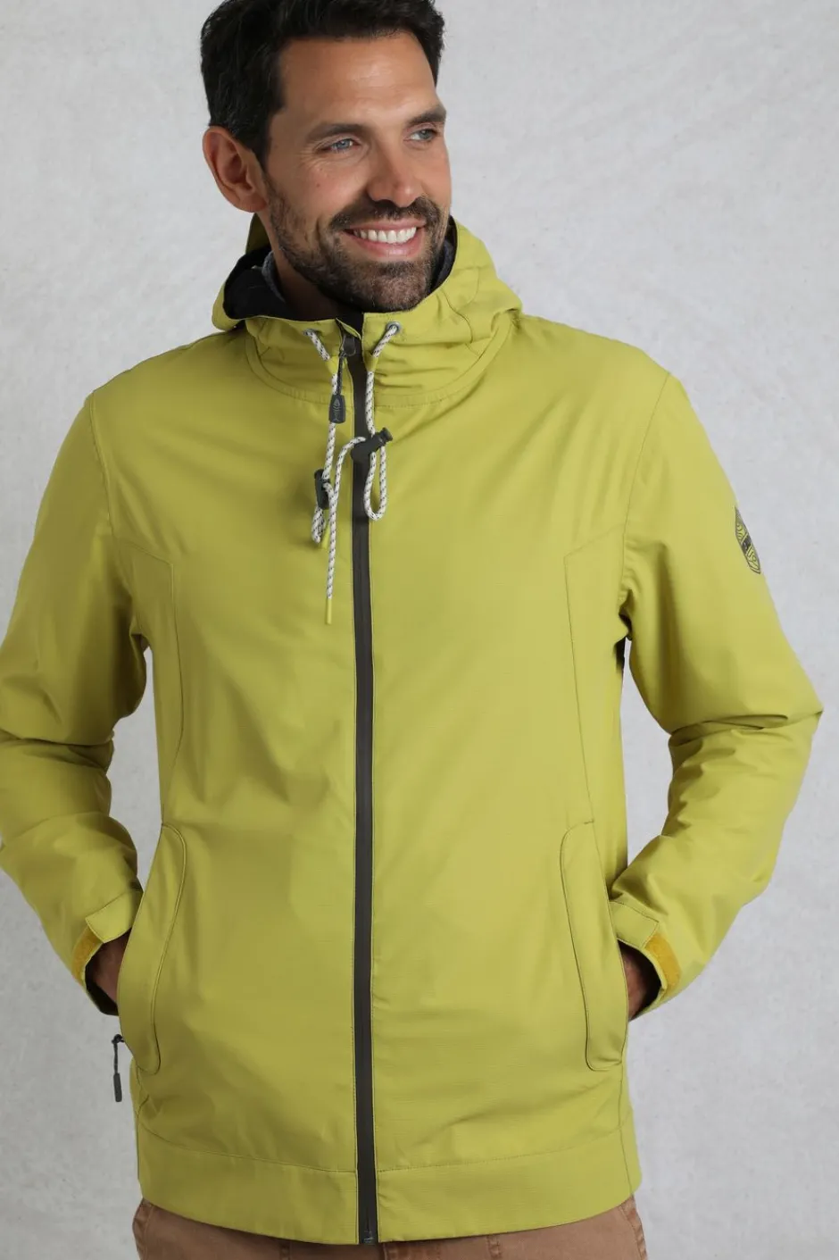Weird Fish Coats, Jackets And Gilets|Coats, Jackets And Gilets|Prescott Waterproof Packable Jacket Tarragon