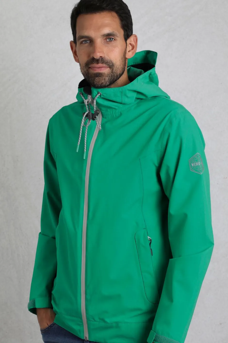 Weird Fish Coats, Jackets And Gilets|Coats, Jackets And Gilets|Prescott Waterproof Packable Jacket Evergreen