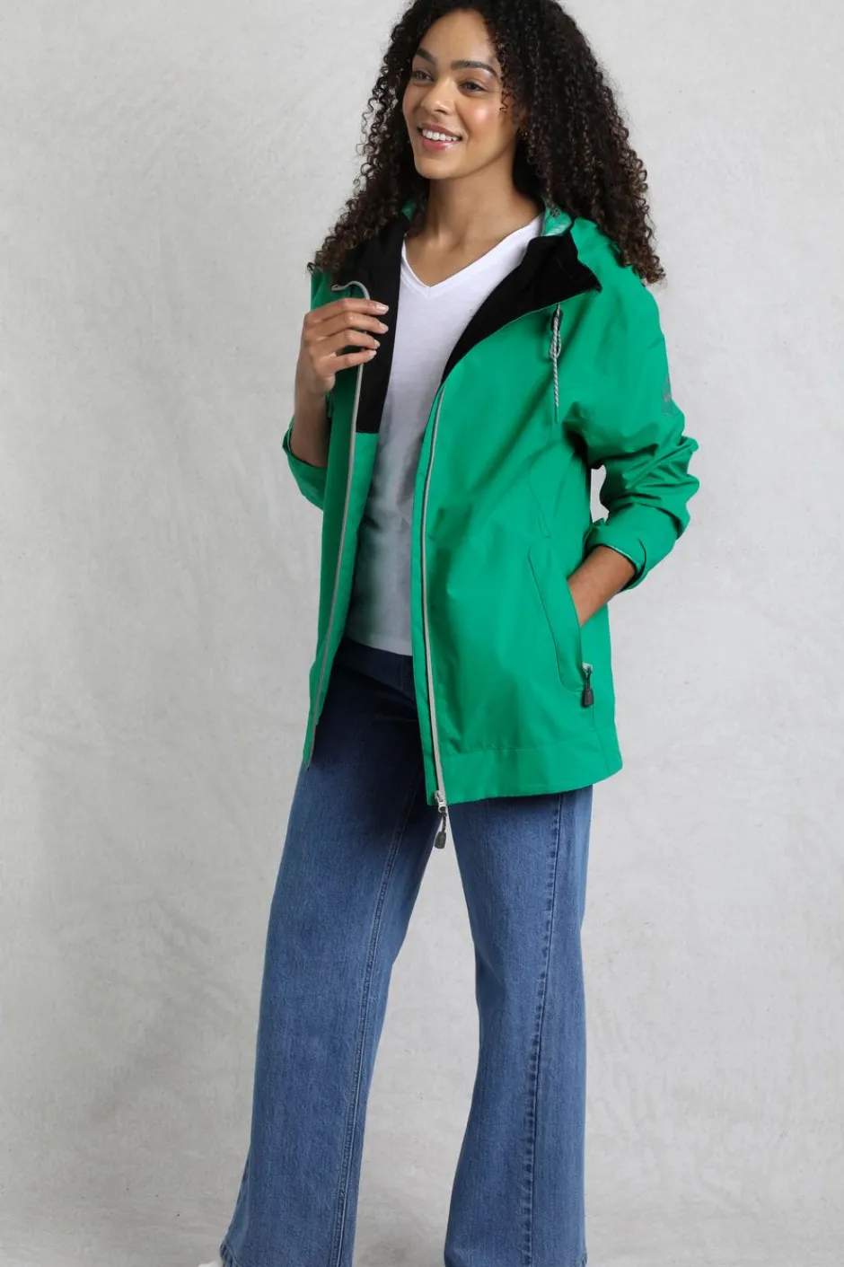 Weird Fish Coats, Jackets And Gilets|Coats, Jackets And Gilets|Prescott Waterproof Packable Jacket Evergreen