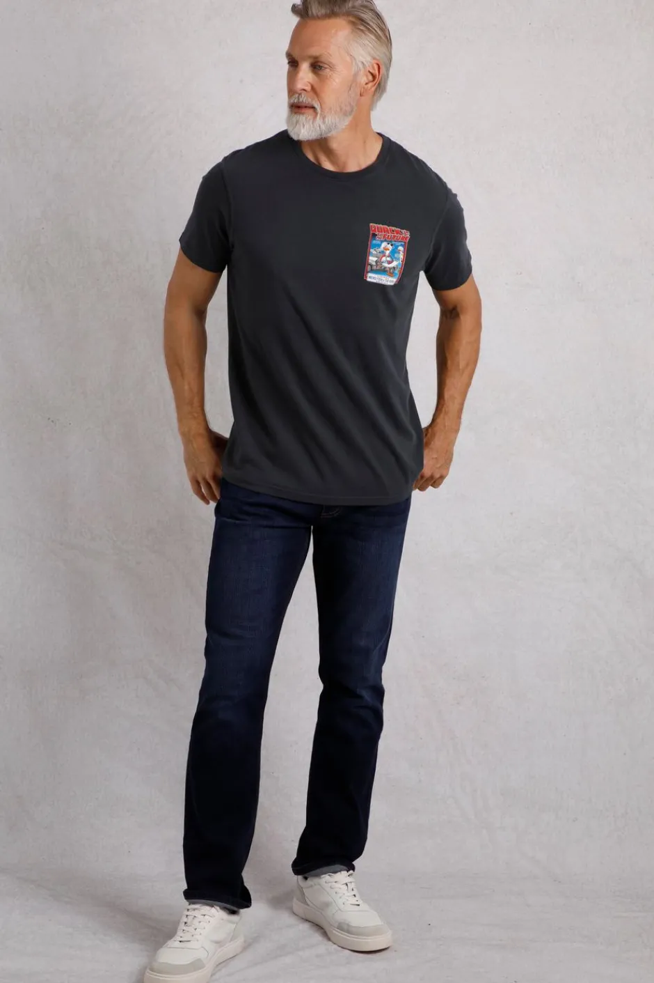 Weird Fish T-Shirts|Quack to the Future RSPB Collaboration Artist T-Shirt Navy