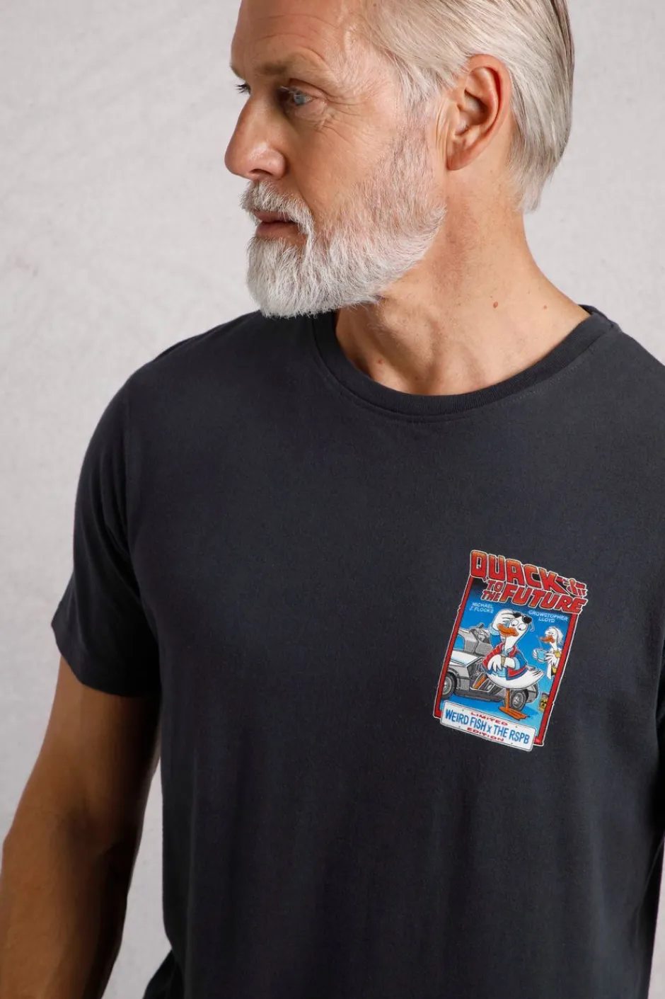 Weird Fish T-Shirts|Quack to the Future RSPB Collaboration Artist T-Shirt Navy