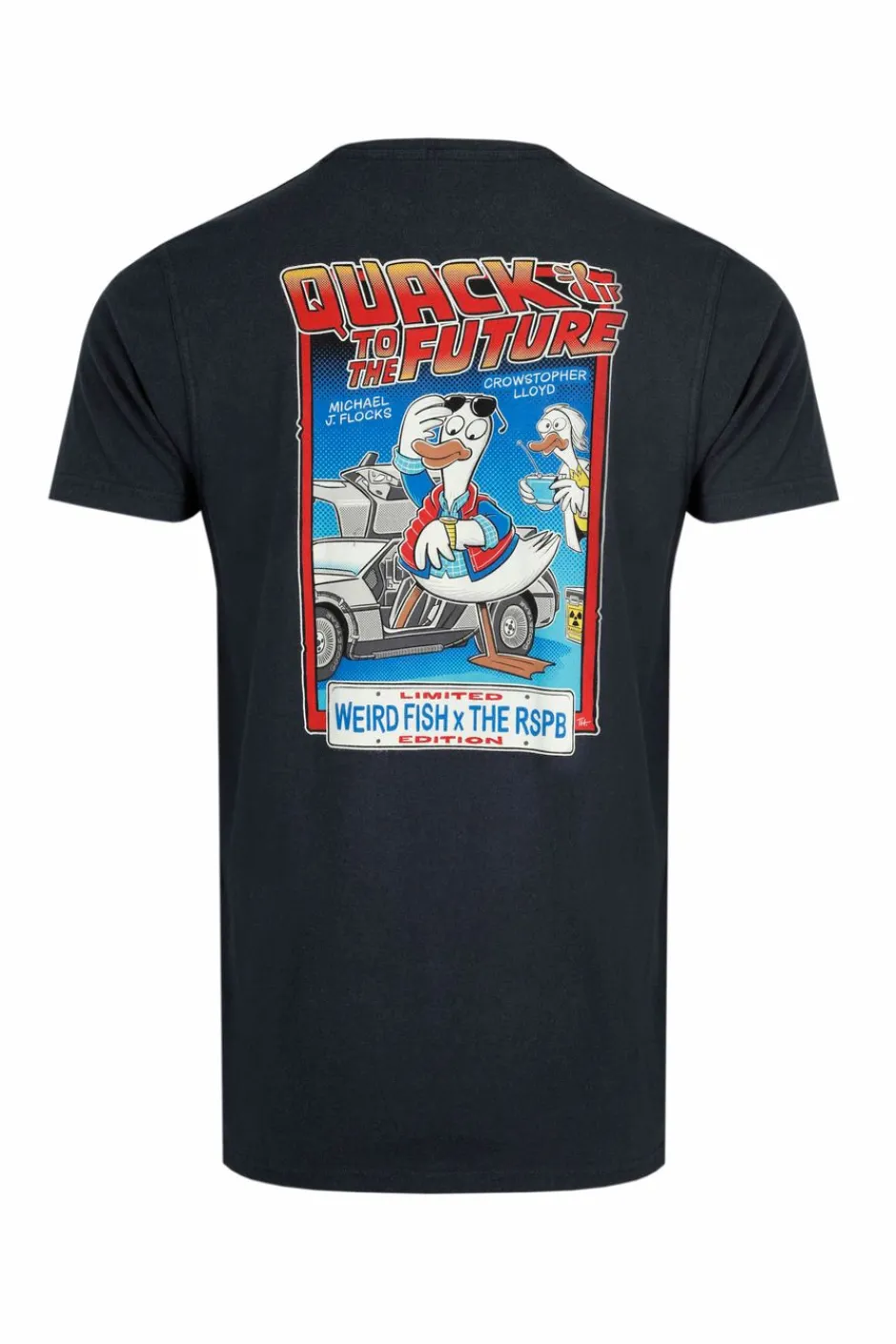 Weird Fish T-Shirts|Quack to the Future RSPB Collaboration Artist T-Shirt Navy