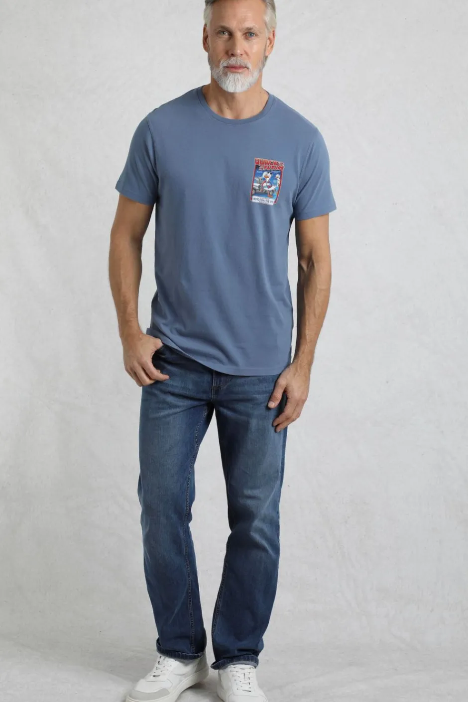 Weird Fish T-Shirts|Quack to the Future RSPB Collaboration Artist T-Shirt Mid Blue