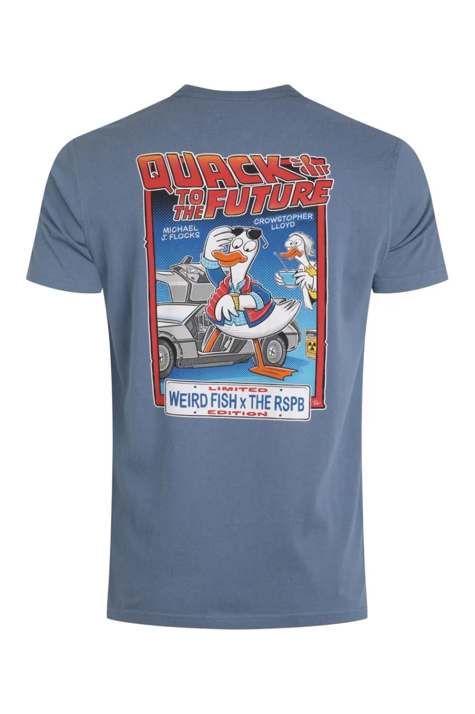 Weird Fish T-Shirts|Quack to the Future RSPB Collaboration Artist T-Shirt Mid Blue