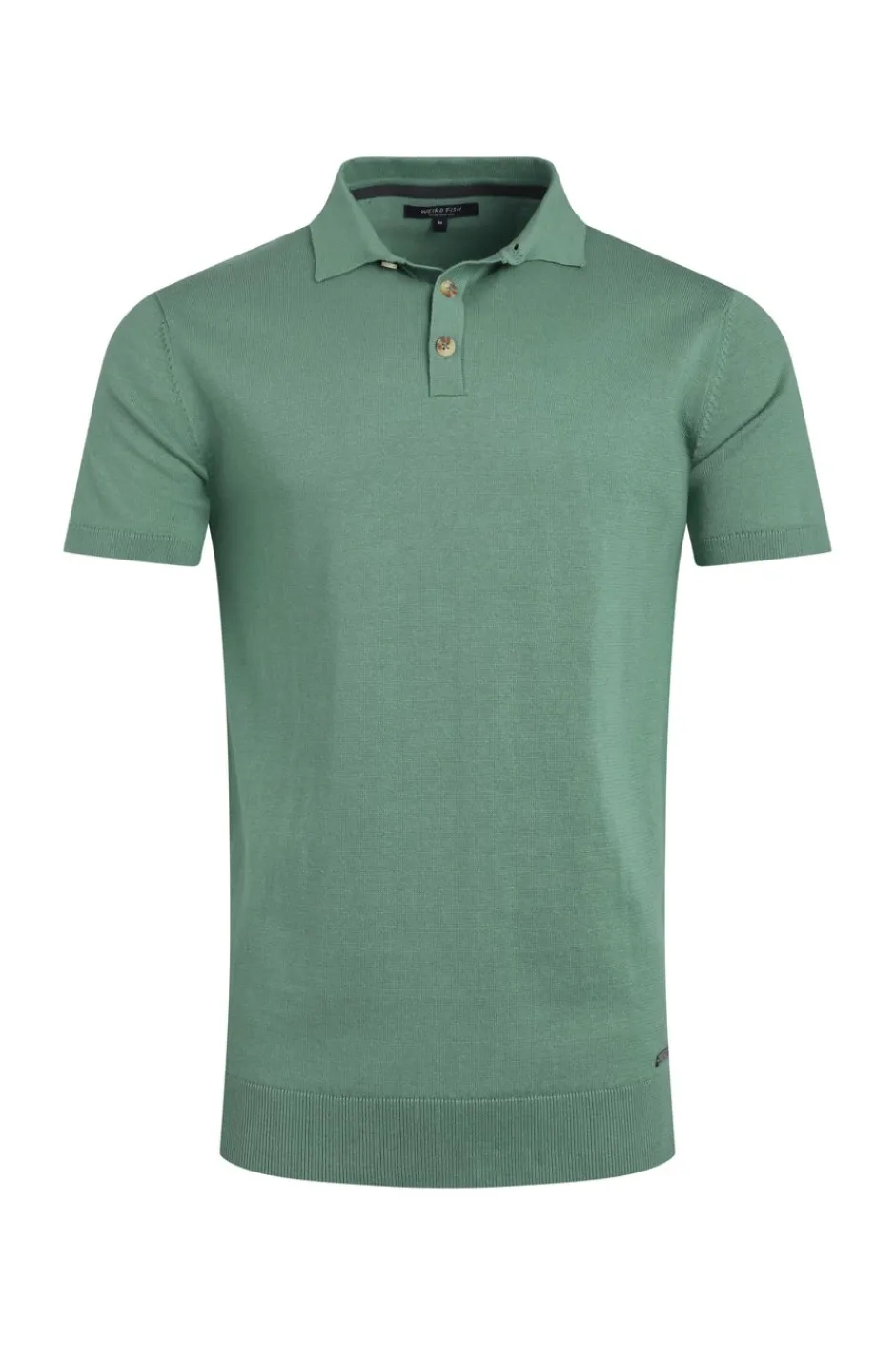 Weird Fish Polo & Rugby Shirts|Quentin Short Sleeve Knitted Polo Ivy