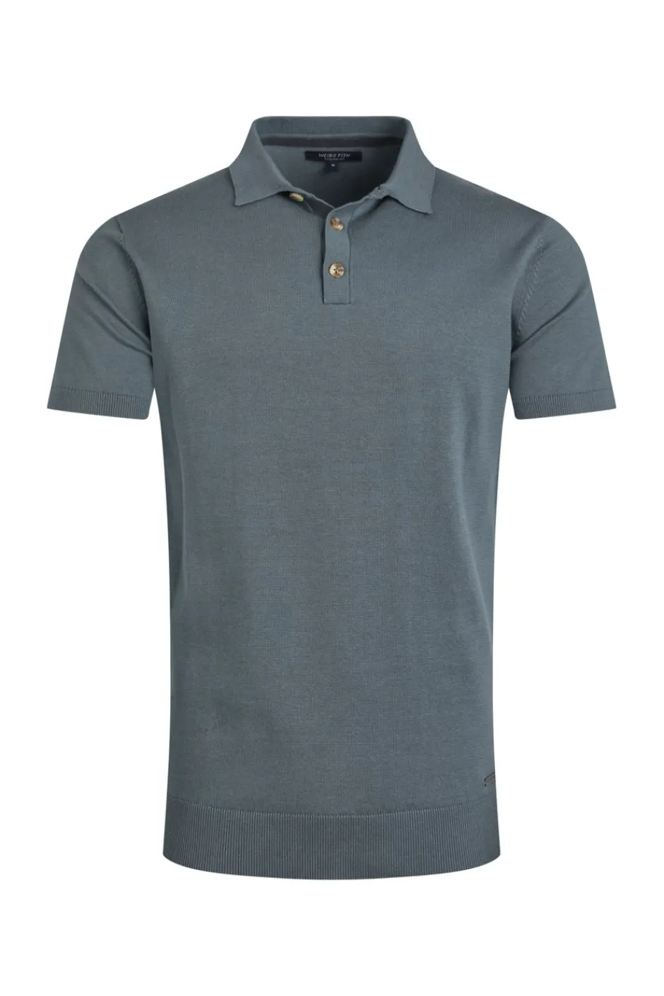 Weird Fish Polo & Rugby Shirts|Quentin Short Sleeve Knitted Polo Blue Mirage