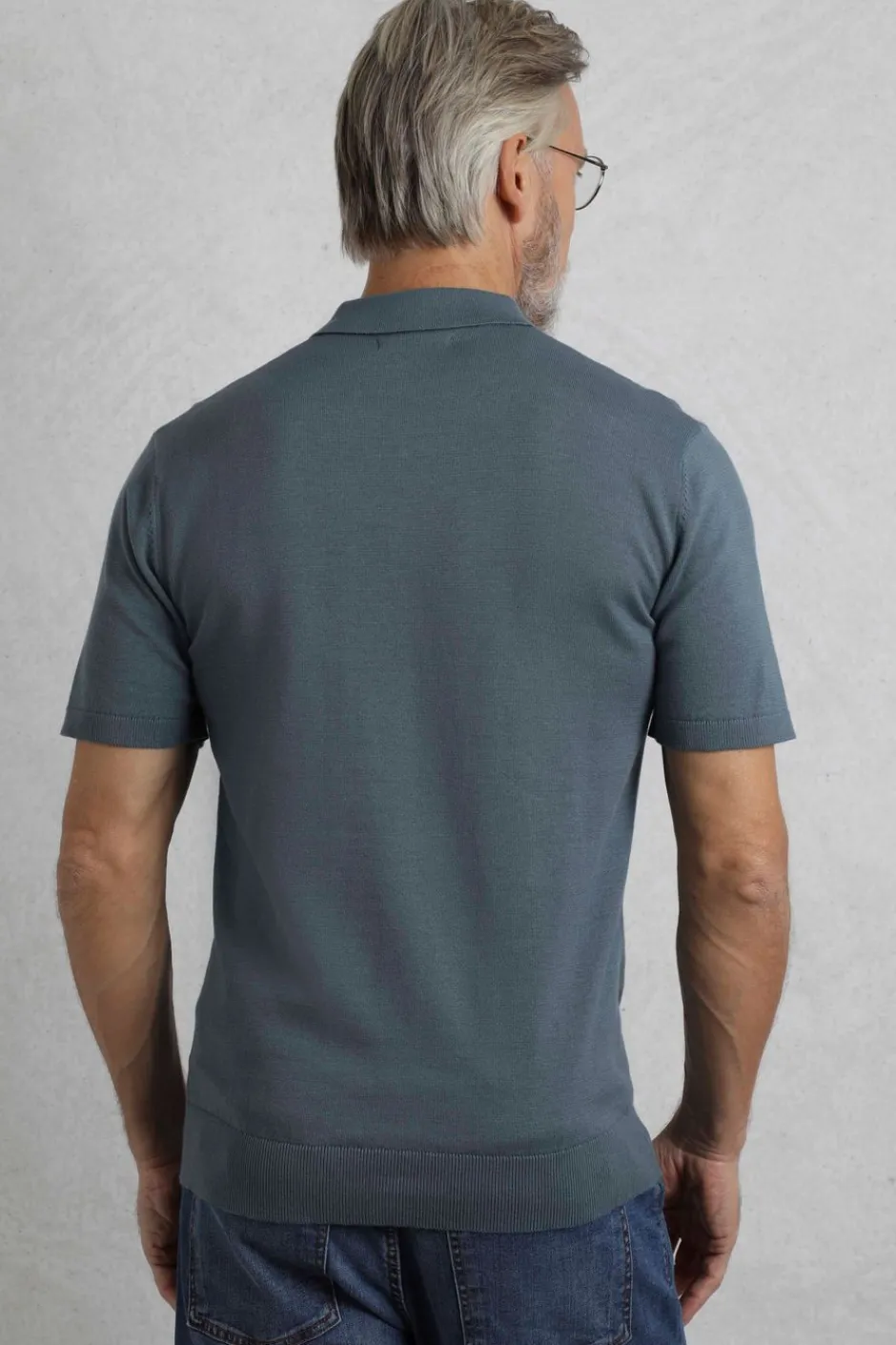 Weird Fish Polo & Rugby Shirts|Quentin Short Sleeve Knitted Polo Blue Mirage
