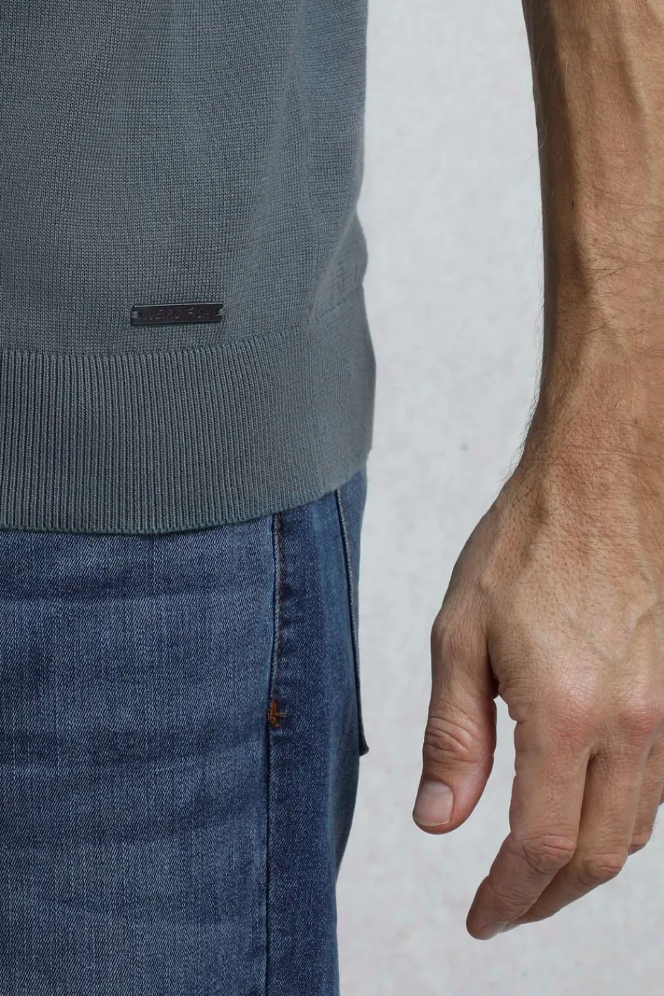 Weird Fish Polo & Rugby Shirts|Quentin Short Sleeve Knitted Polo Blue Mirage