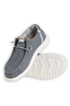 Weird Fish Flipflops And Footwear|Flipflops And Footwear|Rasbora Lightweight Lace Slip on Shoes Ice Blue