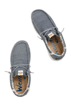 Weird Fish Flipflops And Footwear|Flipflops And Footwear|Rasbora Lightweight Lace Slip on Shoes Ice Blue