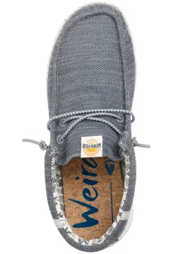 Weird Fish Flipflops And Footwear|Flipflops And Footwear|Rasbora Lightweight Lace Slip on Shoes Ice Blue