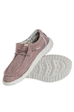 Weird Fish Flipflops And Footwear|Flipflops And Footwear|Rasbora Lightweight Lace Slip on Shoes Pink
