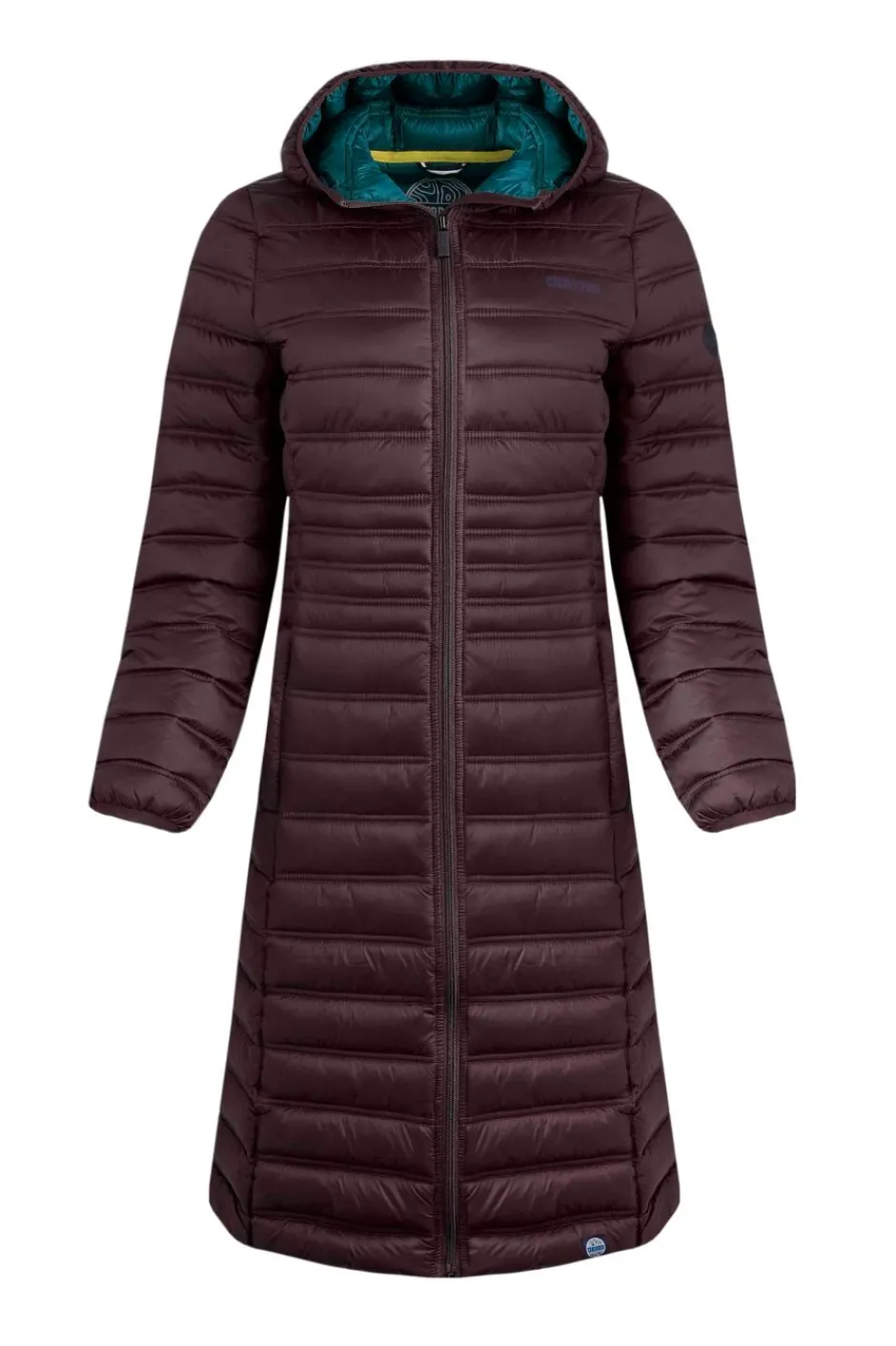 Weird Fish Coats, Jackets And Gilets|Ravinia Lightweight Padded Long-Line Jacket Mulled Wine