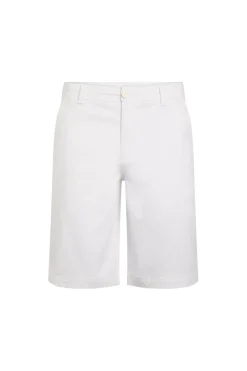 Weird Fish Shorts|Rayburn Organic Cotton Flat Front Shorts White