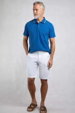 Weird Fish Shorts|Rayburn Organic Cotton Flat Front Shorts White