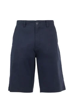 Weird Fish Shorts|Rayburn Organic Cotton Flat Front Shorts Navy