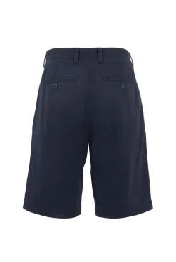 Weird Fish Shorts|Rayburn Organic Cotton Flat Front Shorts Navy