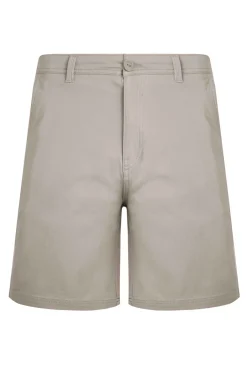 Weird Fish Shorts|Rayburn Organic Cotton Flat Front Shorts Flint Stone