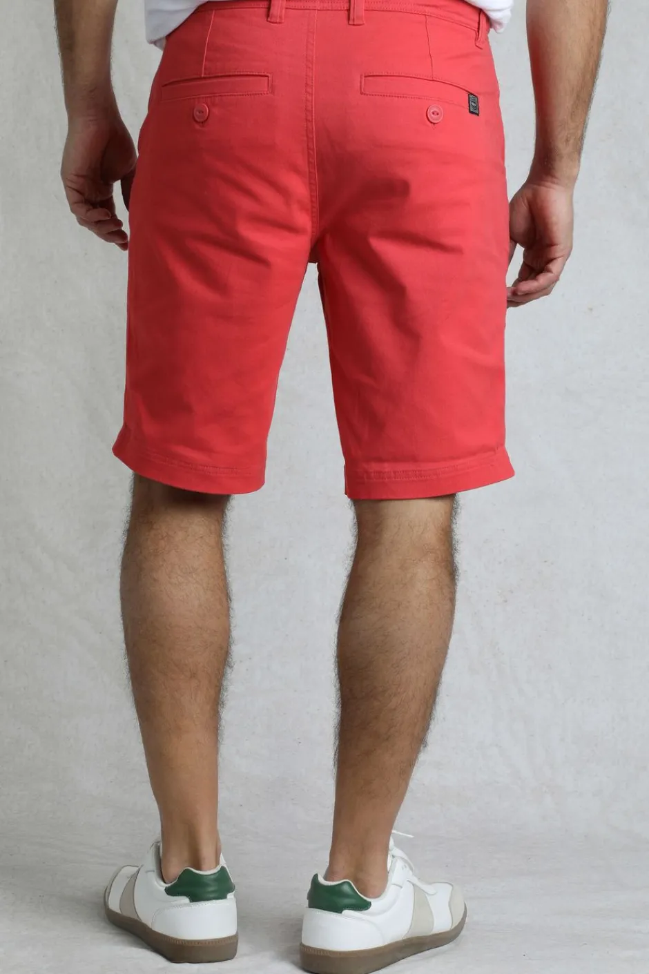 Weird Fish Shorts|Rayburn Organic Cotton Flat Front Shorts Radical Red