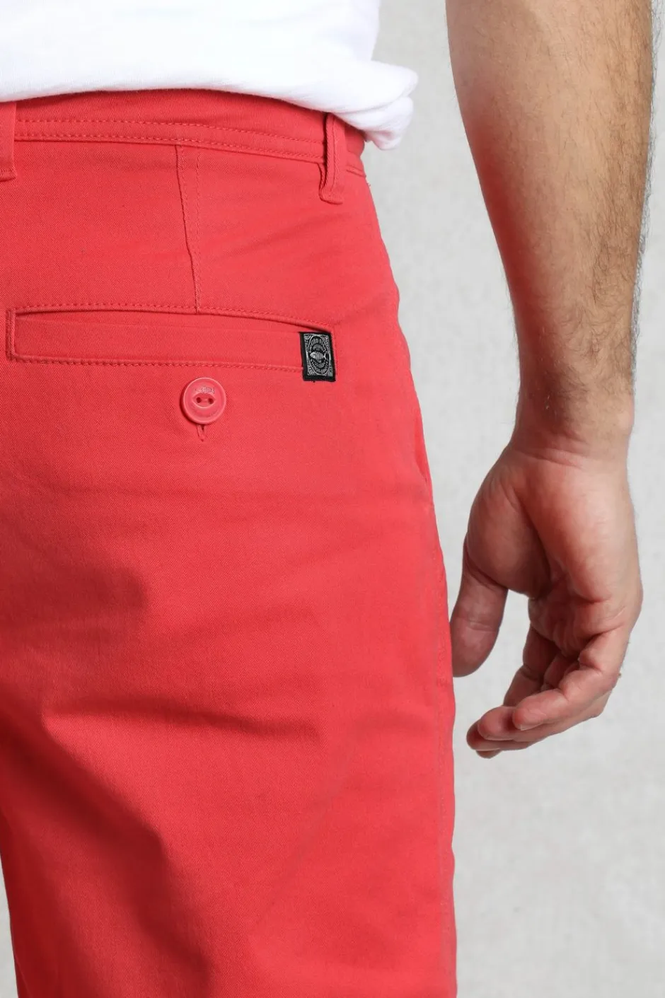 Weird Fish Shorts|Rayburn Organic Cotton Flat Front Shorts Radical Red